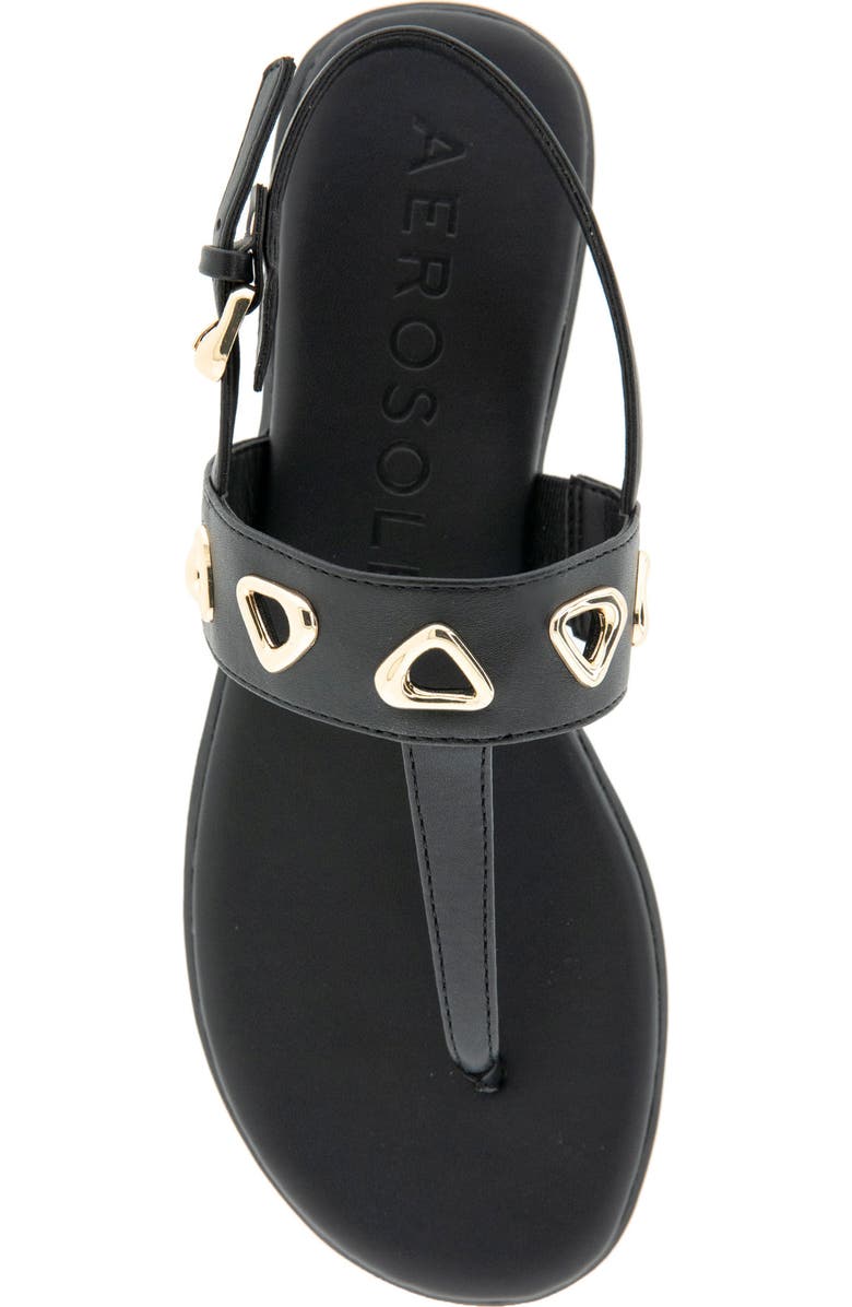 Aerosoles Iago Slingback Sandal, Alternate, color, Black Faux Leather