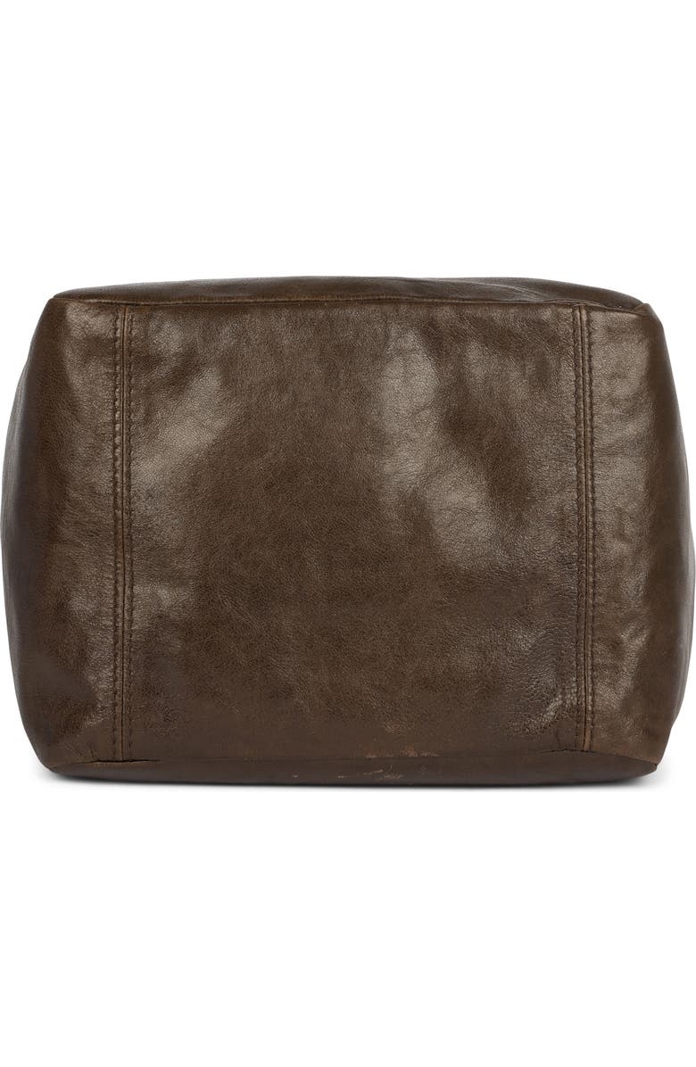 Jeffrey Campbell Boxed-Up Leather Crossbody Bag, Alternate, color, Brown