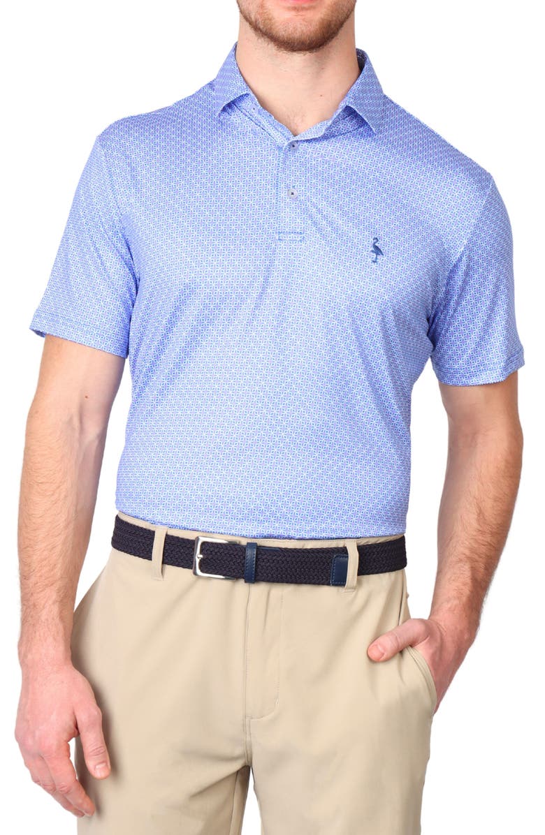 TailorByrd Mini Mosaic Performance Polo, Alternate, color, Blue