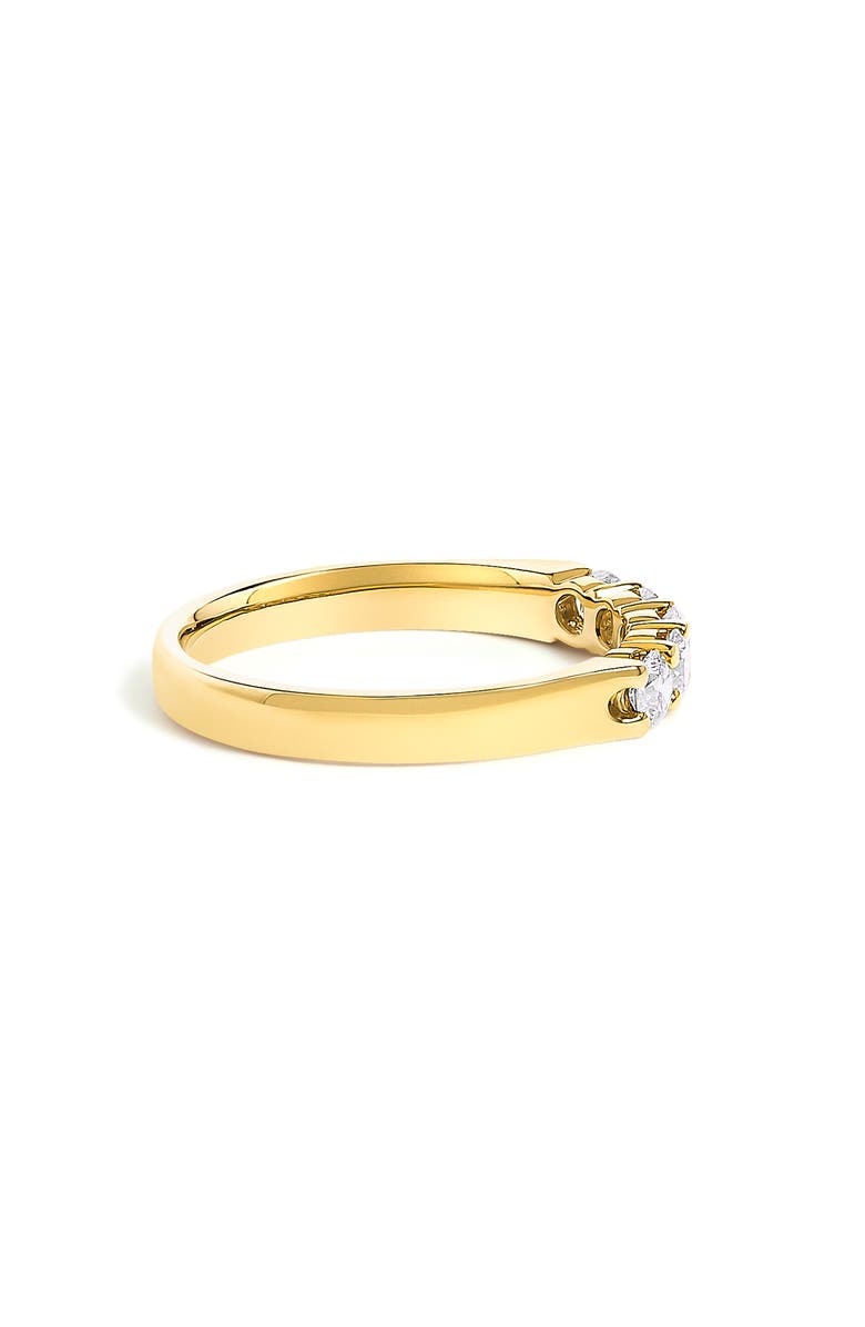 Haus of Brilliance 14K Gold 1/2 Ctw Diamond 5 Stone Band Ring, Alternate, color, Yellow Gold