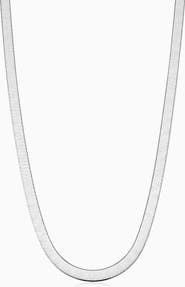 Oradina Mirage Herringbone Choker in Sterling Silver