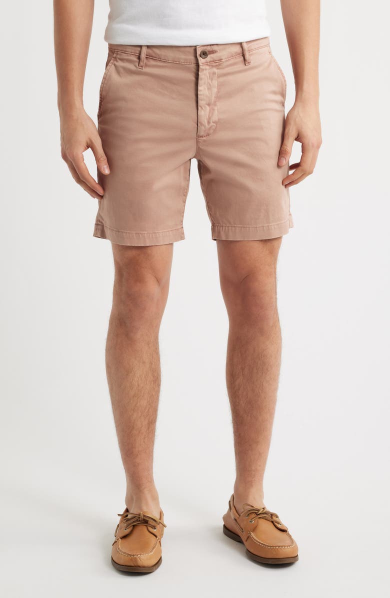 AG Cipher 7-Inch Chino Shorts, Main, color, Sulfur Dune Rose