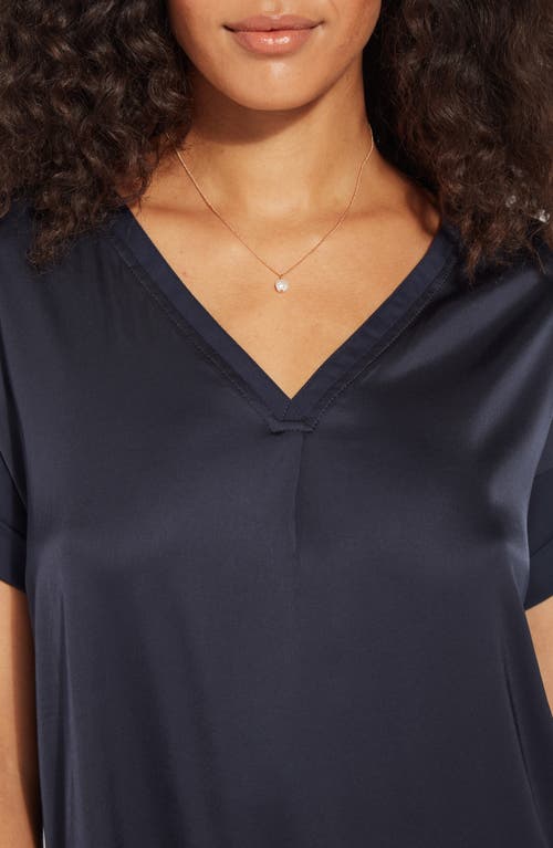 Lyssé Lysse Santorini V-neck Top In Blue