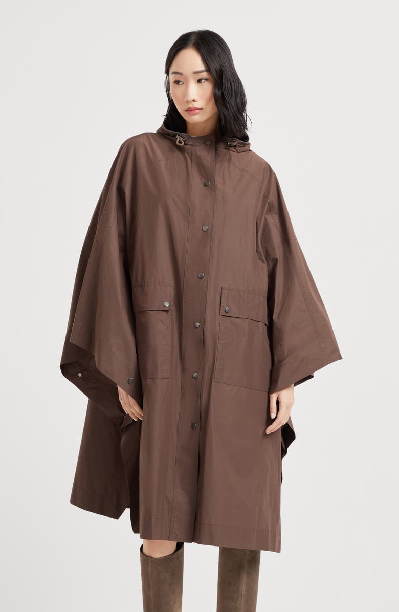 Brunello Cucinelli Parka with monili, Alternate, color, Pine Cone Brown