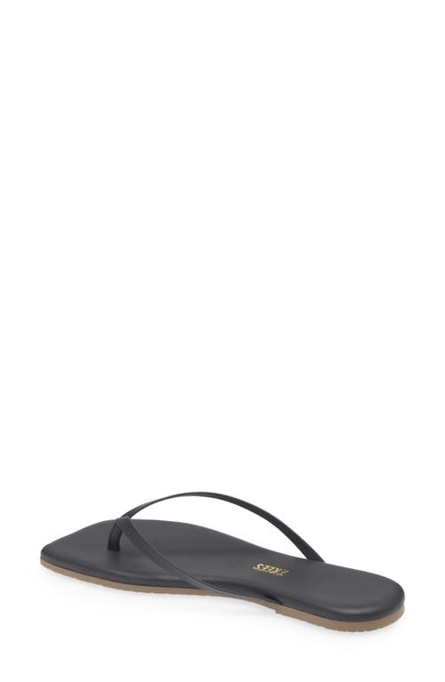 Tkees Lily Square Toe Flip Flop In Black