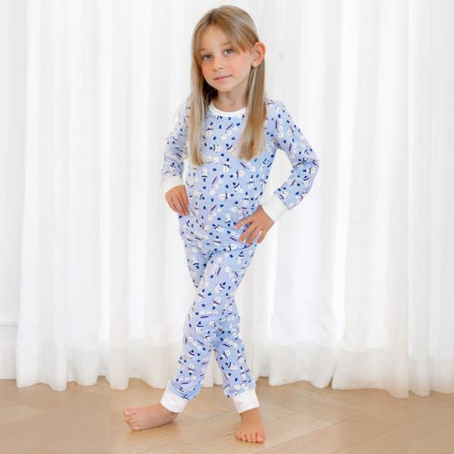Norani Kids Organic Two-piece Pajama Set In Blue