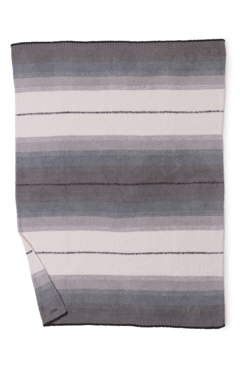 Barefoot Dreams<sup>®</sup> CozyChic<sup>®</sup> Ombré Stripe Throw Blanket, Alternate, color, Loden Multi