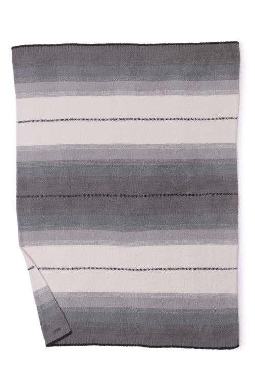 Barefoot Dreams Cozychic® Ombré Stripe Throw Blanket In Gray
