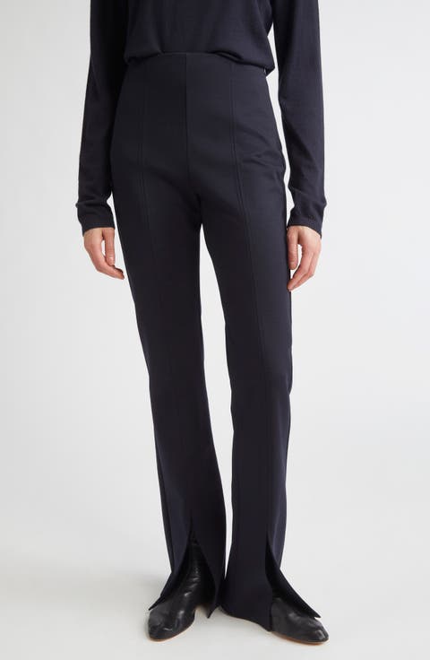 Nebbia Stretch Virgin Wool & Cotton Jersey Pants