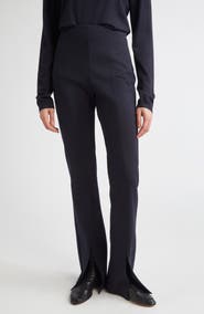 Max Mara Nebbia Stretch Virgin Wool & Cotton Jersey Pants