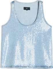 Seven Sequin Denim Tank