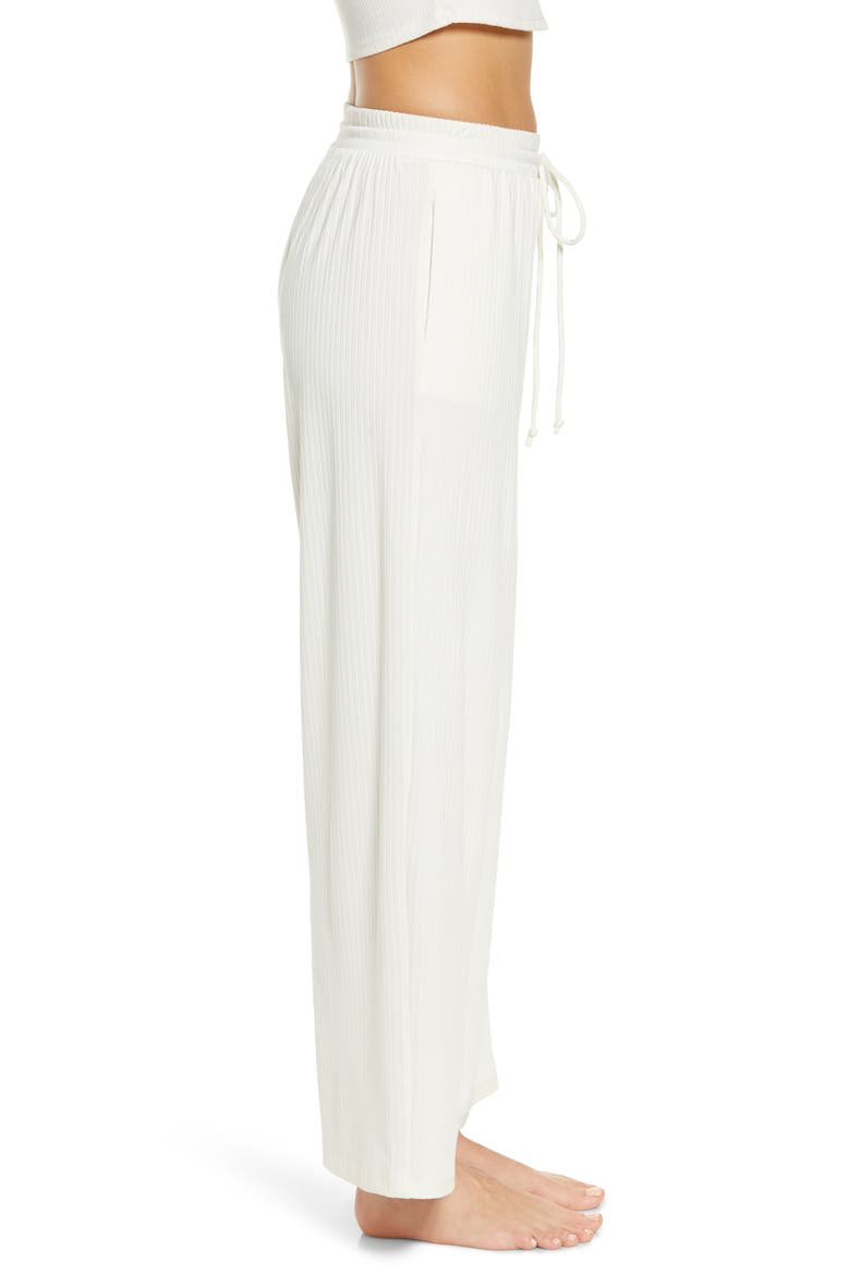 Wide Leg Drawstring Pants, Alternate, color, IVORY