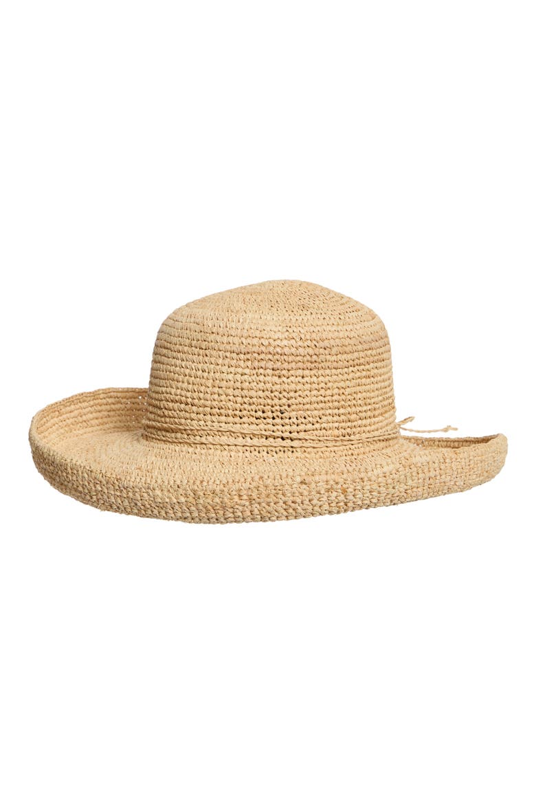 Straw Kettle Brim Sun Hat, Main, color, NATURAL