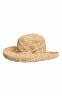 BCBGeneration Straw Kettle Brim Sun Hat