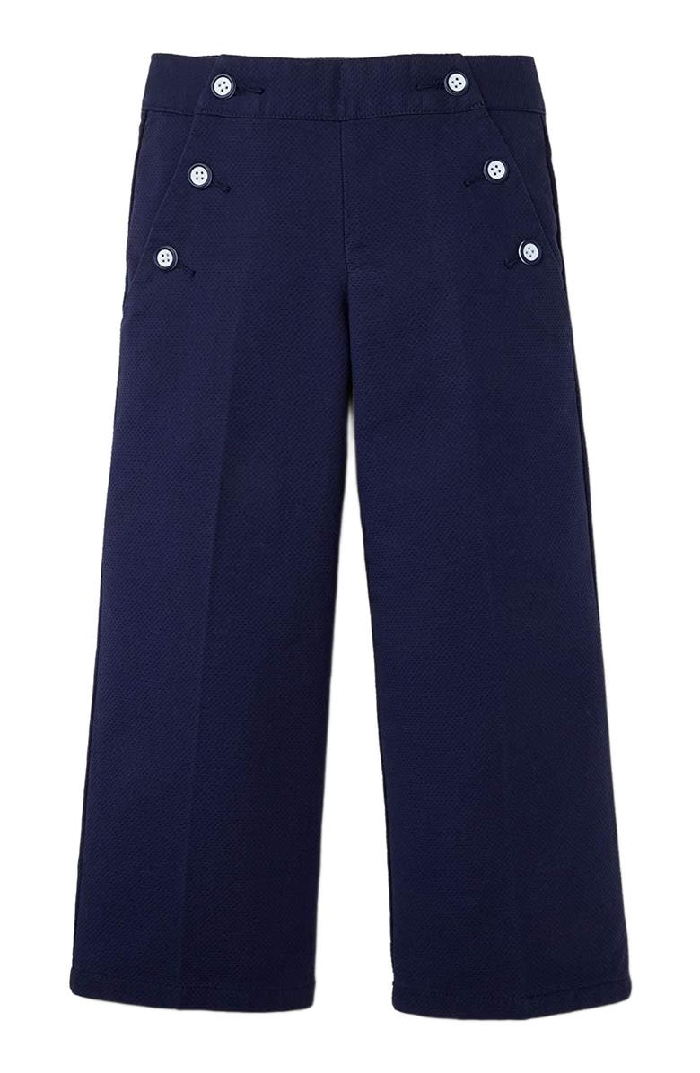 Hope & Henry Baby Girls' Pique Sailor Pant, Infant, Main, color, 