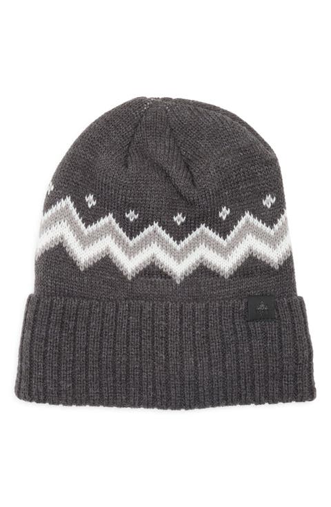 Chevron Stripe Cuff Knit Beanie