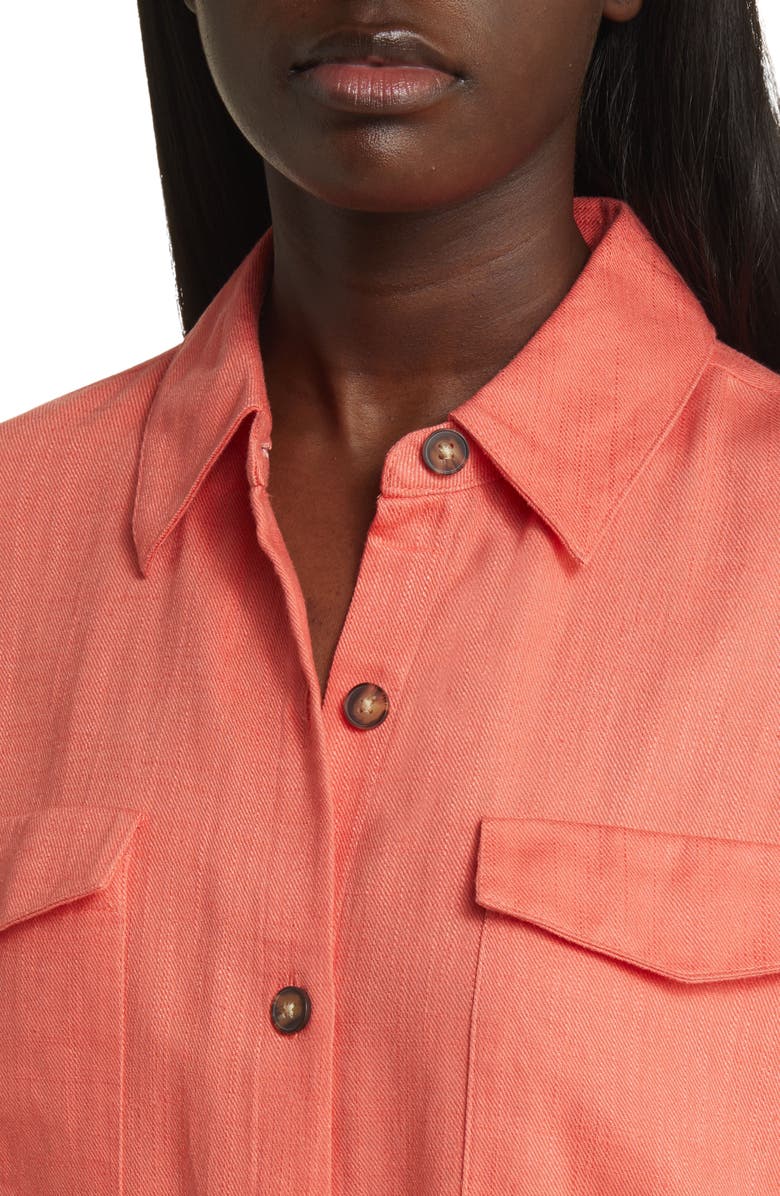 ASOS DESIGN Utility Oversize Button-Up Shirt, Alternate, color,