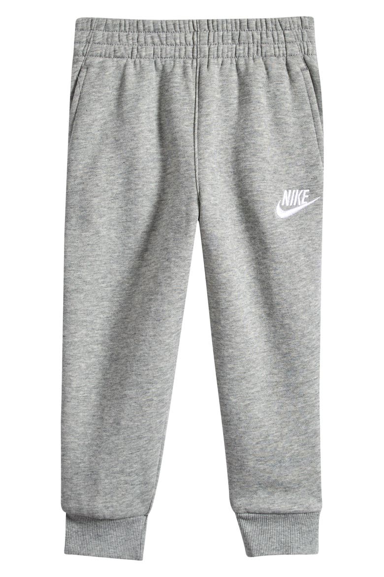 Kids' Club Fleece Joggers, Main, color, DARK GREY HEATHERGREY