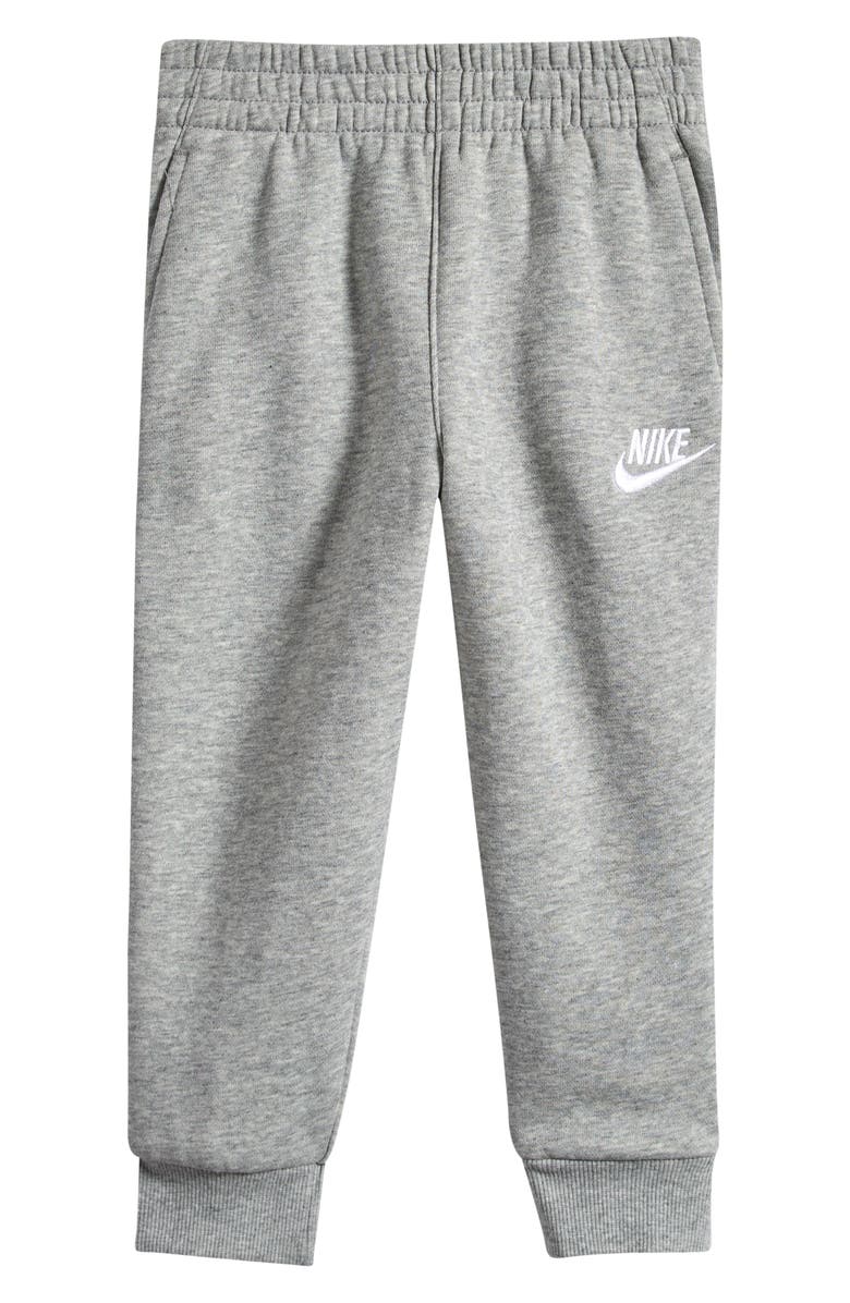 Nike Kids' Club Fleece Joggers, Main, color, Dark Grey Heather