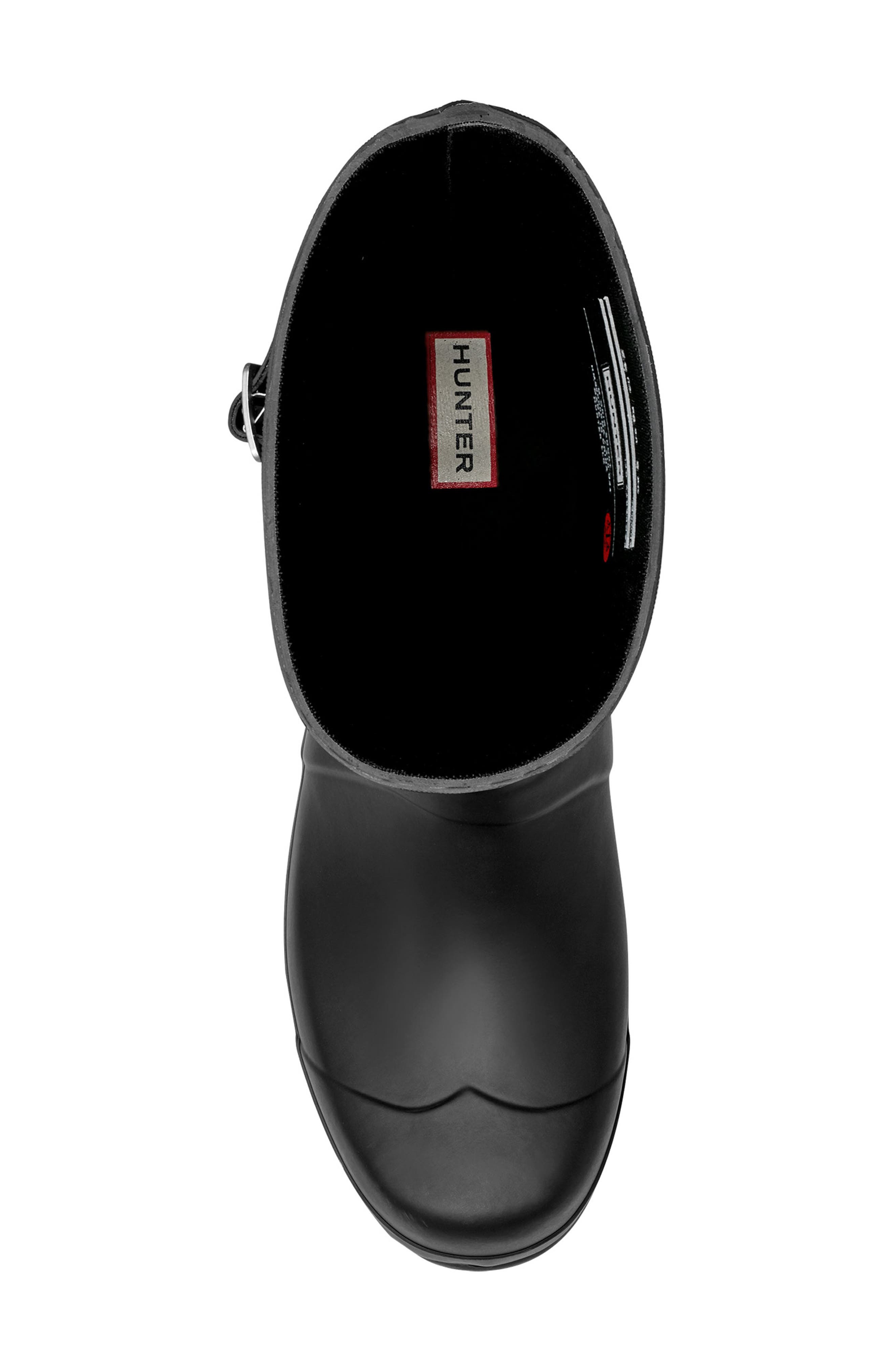 Hunter Waterproof Original Short Boot, Alternate, color, Black