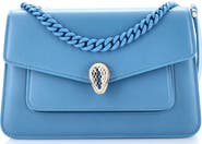 Pre-Owned Bvlgari Serpenti Forever Maxi Chain Crossbody Bag Leather Medium