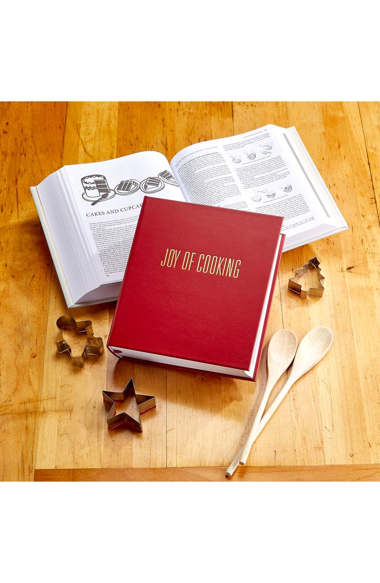 Graphic Image Joy of Cooking Leather Coffee Table Book, Alternate, color, Red