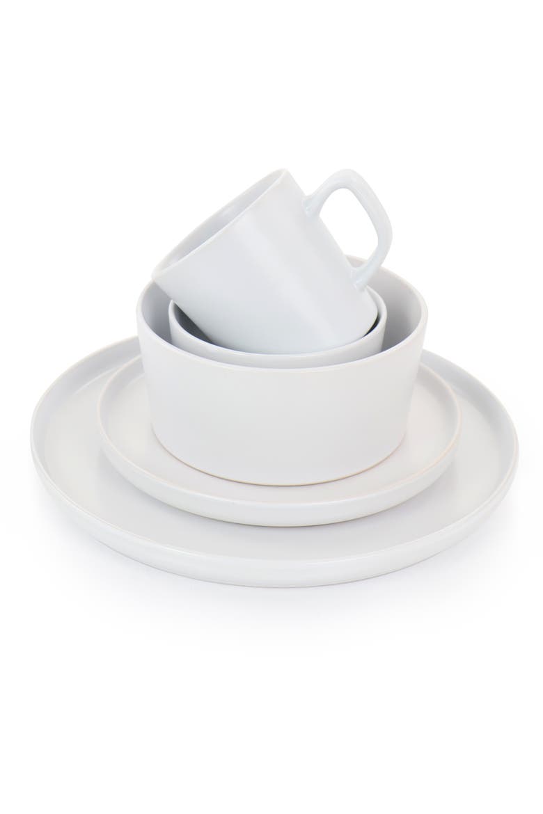 Luxmatte White 20 Piece Dinnerware Set, Alternate, color, White