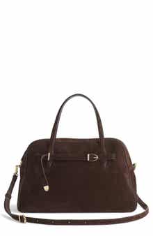 The Belted Suede Satchel