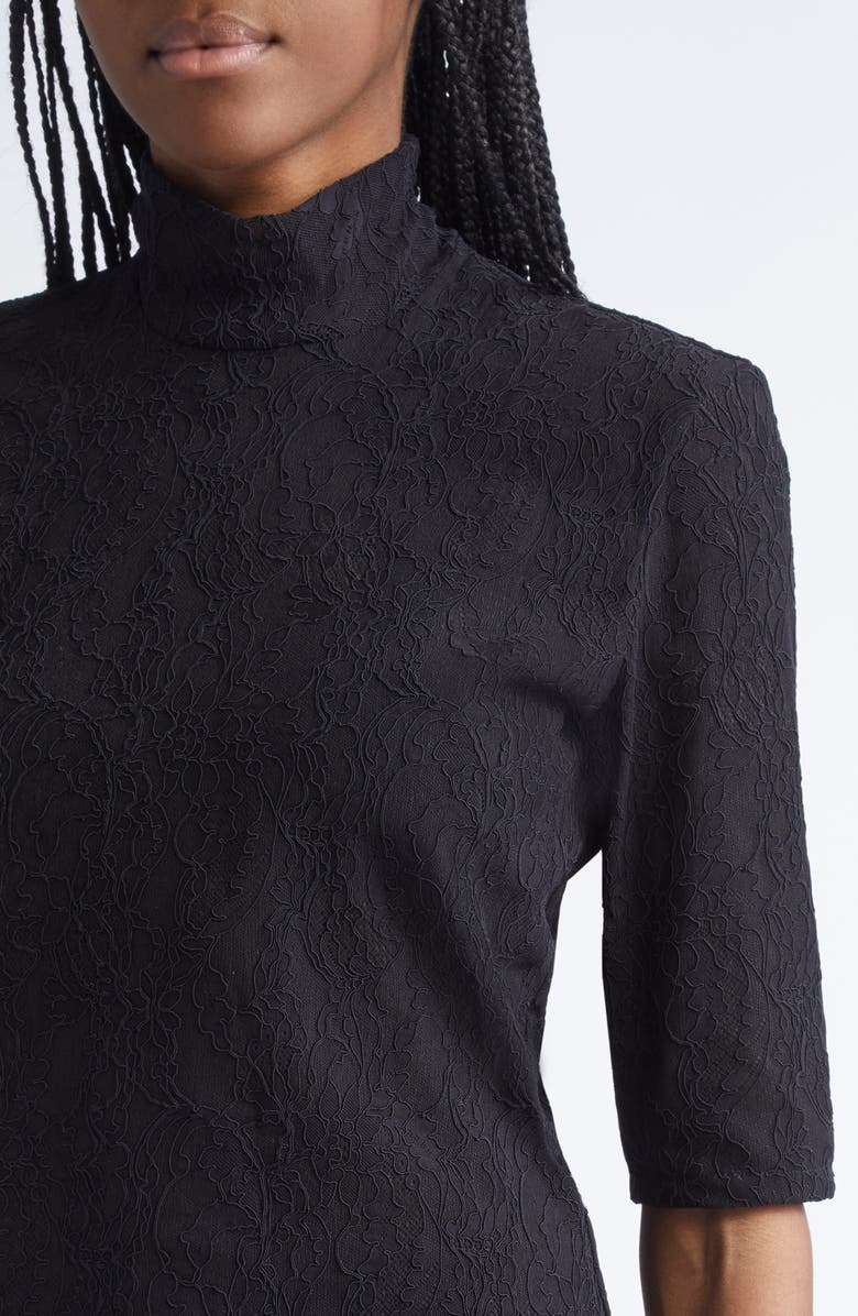 Stella McCartney Stretch Lace Top, Alternate, color, Black