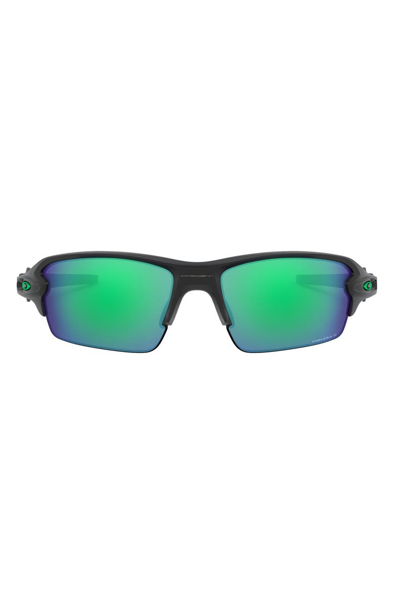 Oakley 61mm Polarized Prizm<sup>™</sup> Wrap Sunglasses, Main, color,