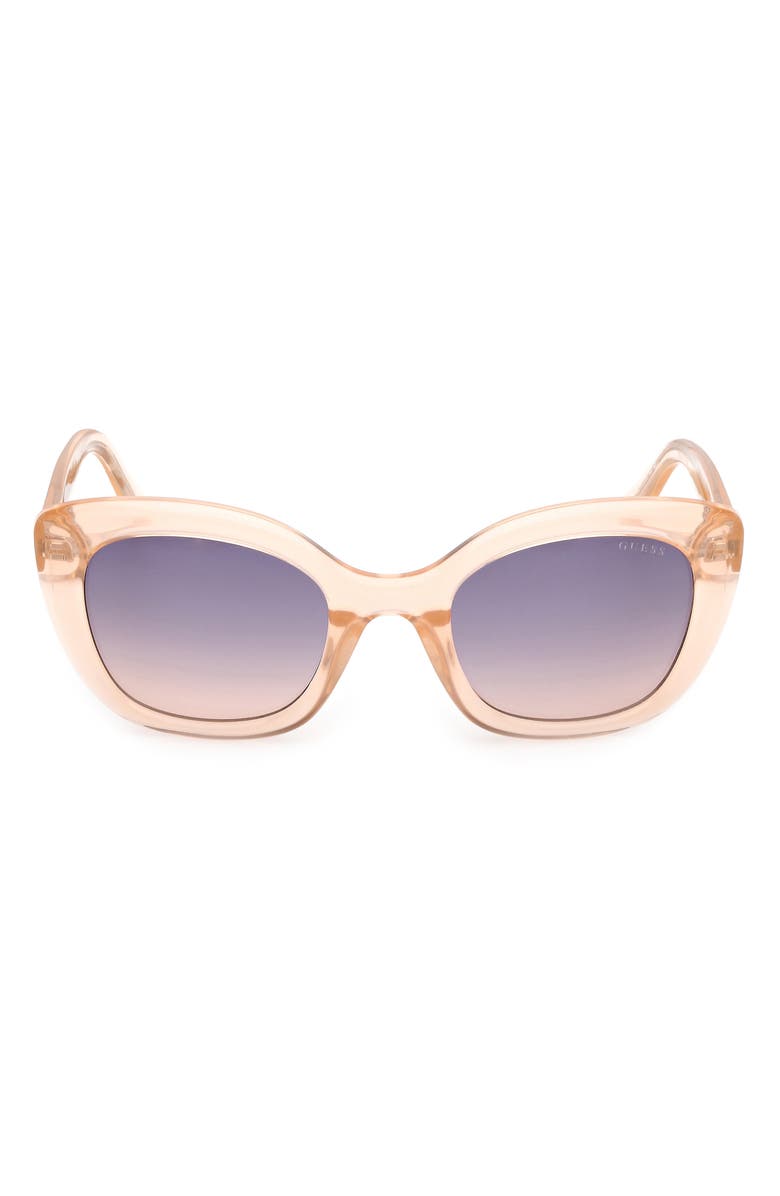 GUESS Square Sunglasses, Main, color, Orange/ Other / Gradient