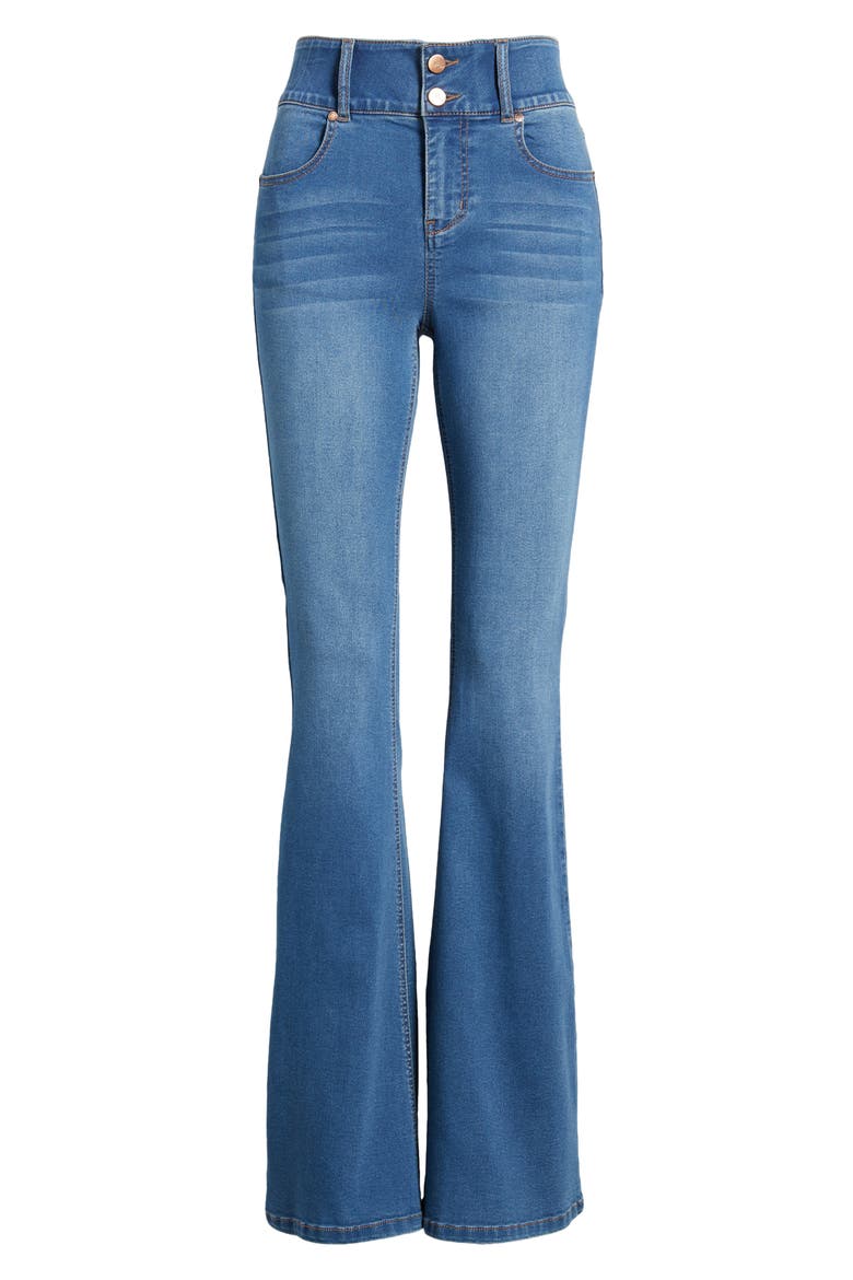 Fit & Lift High Waist Flare Jeans, Alternate, color, ELSIE