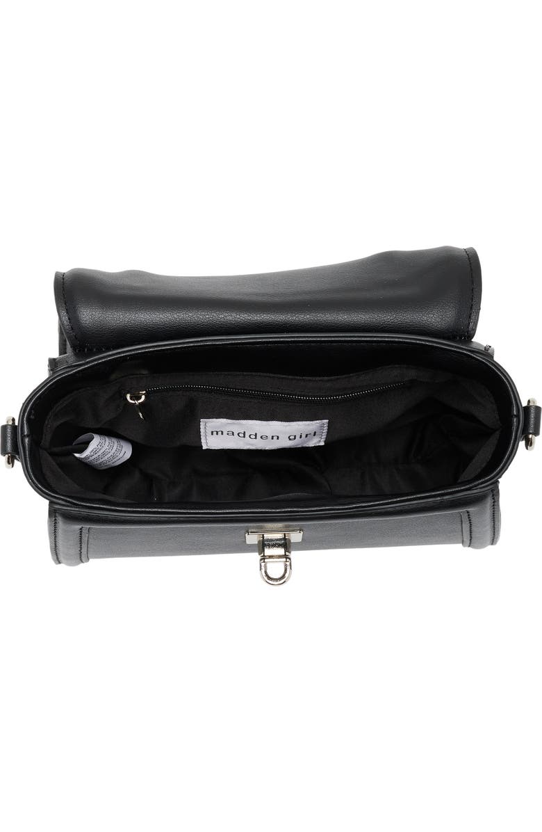 Madden Girl Top Handle Crossbody Bag, Alternate, color, Black