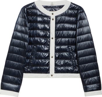 Herno Contrast Trim Quilted Nylon Down Jacket | Nordstrom