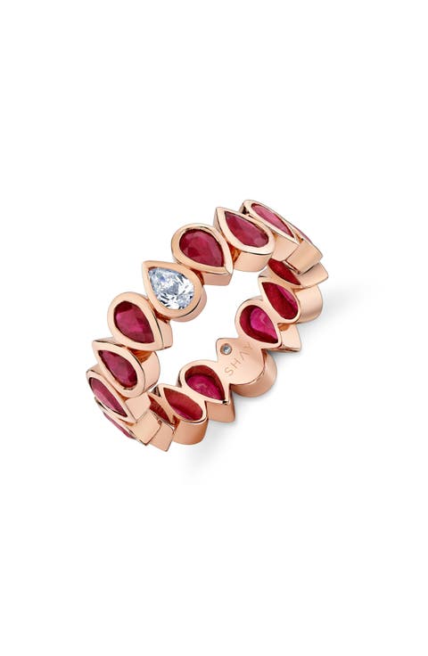 18K Gold Ruby & Diamond Ring