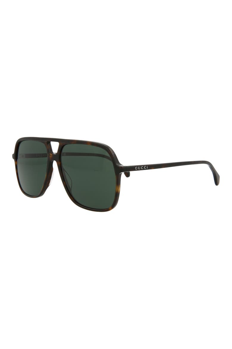 58mm Best Aviator Sunglasses, Alternate, color, HAVANA HAVANA GREEN