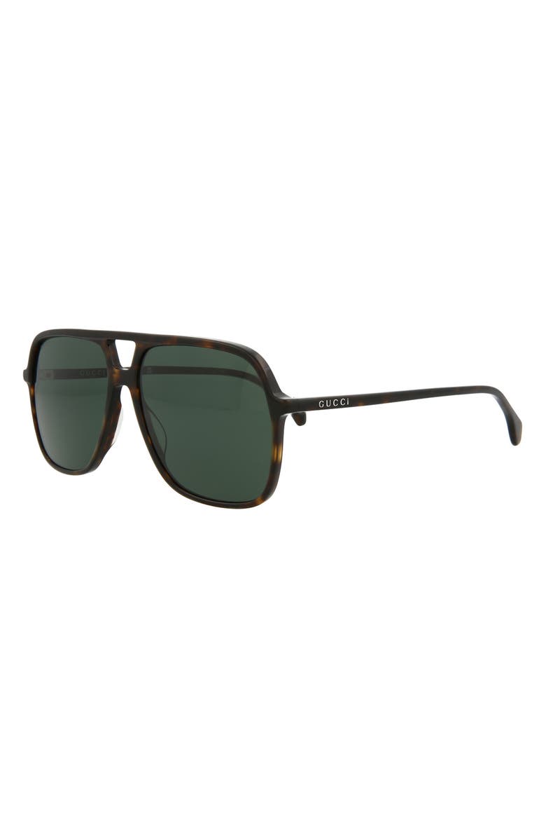Gucci 58mm Best Aviator Sunglasses, Alternate, color, 