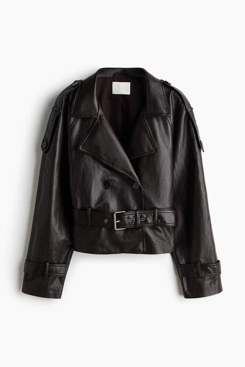 Coated Biker Jacket