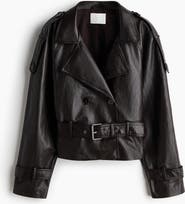 H&M Coated Biker Jacket