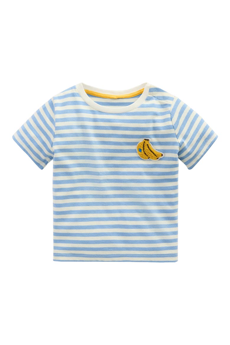 Banana T-Shirt & Pants Set, Main, color, IVORY AND BLUE STRIPE BANANAS
