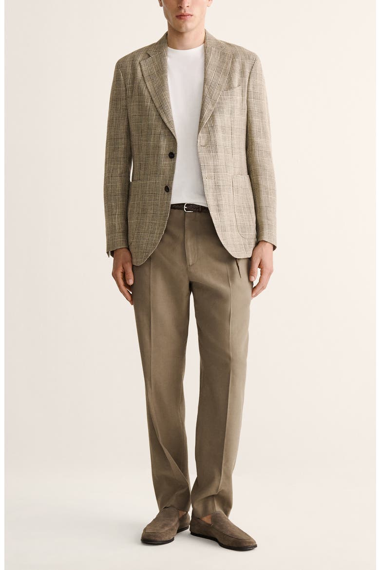 Regular Fit Pleated Pants, Alternate, color, KHAKI