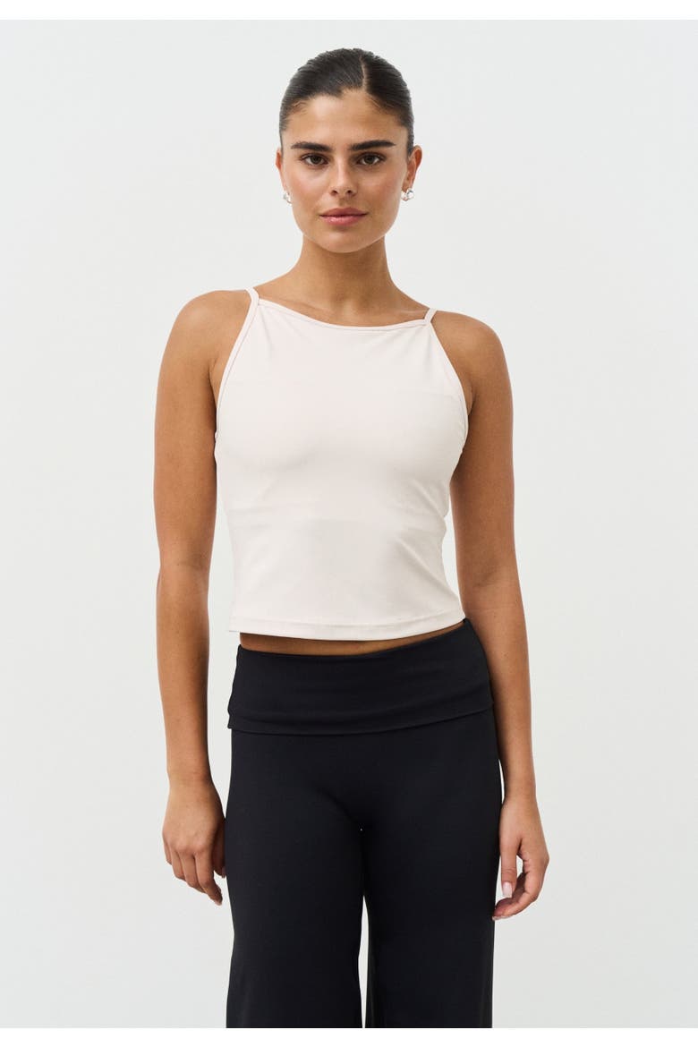 Softsculpt High Neck Top, Alternate, color, Marshmallow