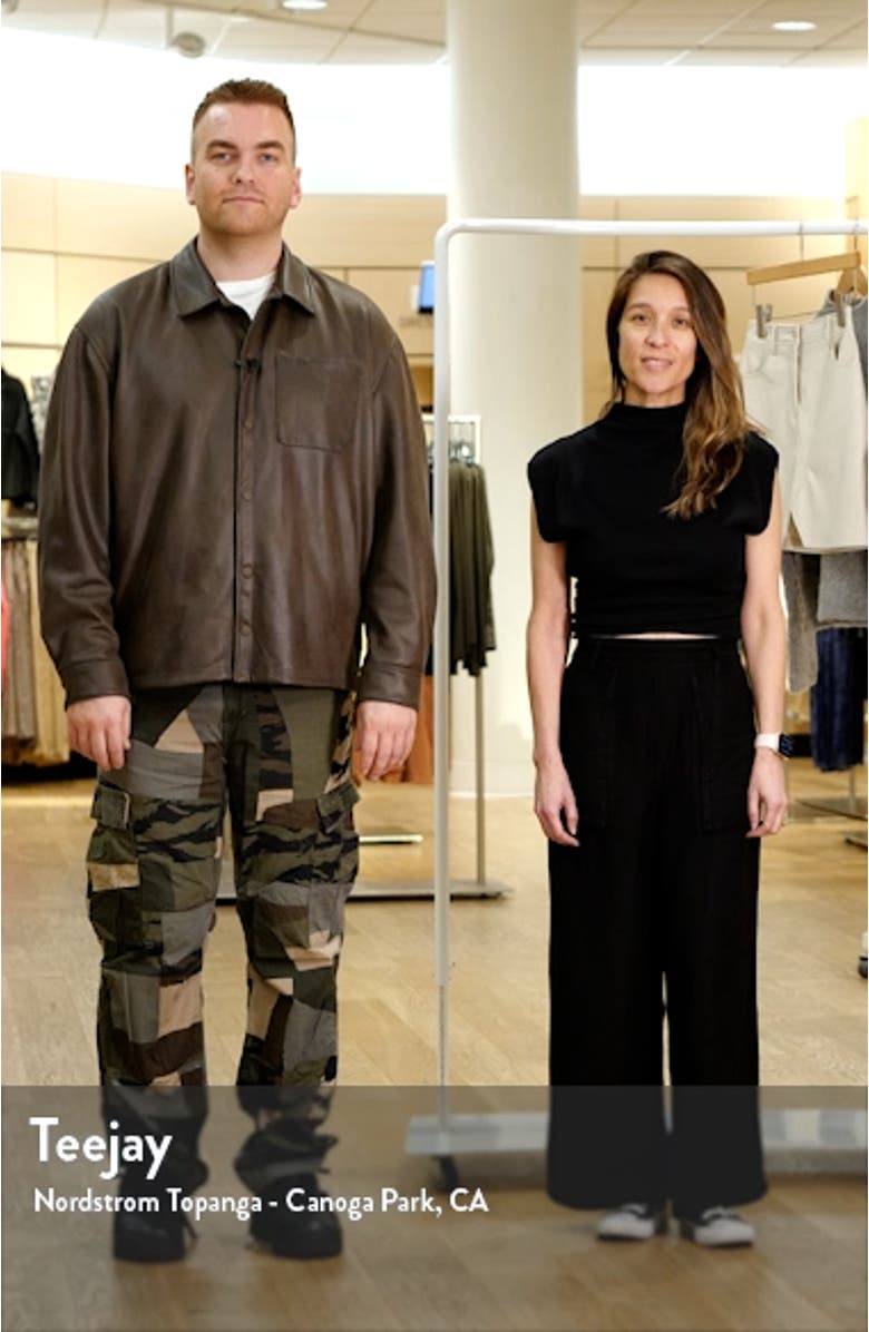 Amara Ruched Cowl Neck Rib T-Shirt, sales video thumbnail