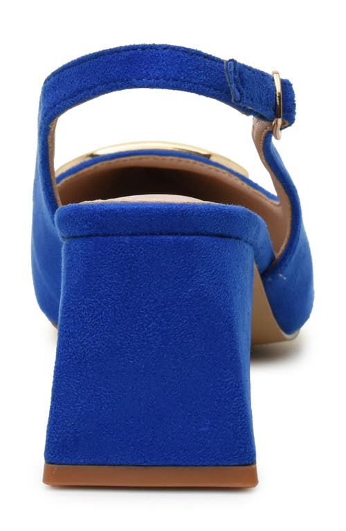 NICOLE MILLER NICOLE MILLER BLOCK HEEL SLINGBACK PUMP