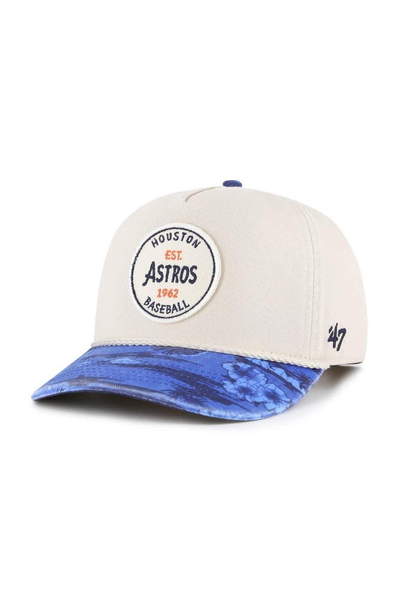 '47 Men's '47 Cream/Navy Houston Astros Fiji Rope Hitch Adjustable Hat, Main, color, Cream