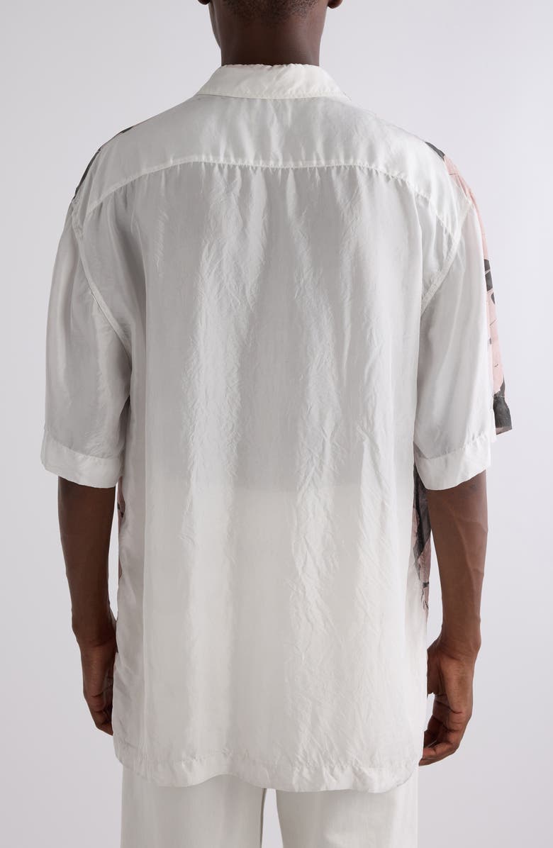 Dries Van Noten Cass Floral Silk Button-Up Shirt, Alternate, color, Dessin A