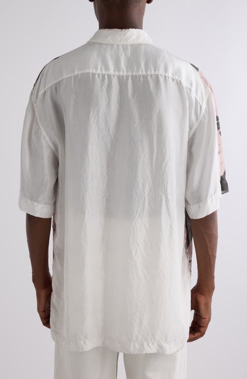 Dries Van Noten Cass Floral Silk Button-up Shirt In Dessin A