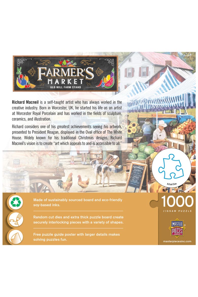 1000 Piece Jigsaw Puzzle - Old Mill Farm Stand - 19.25"x26.75", Alternate, color, Multicolor