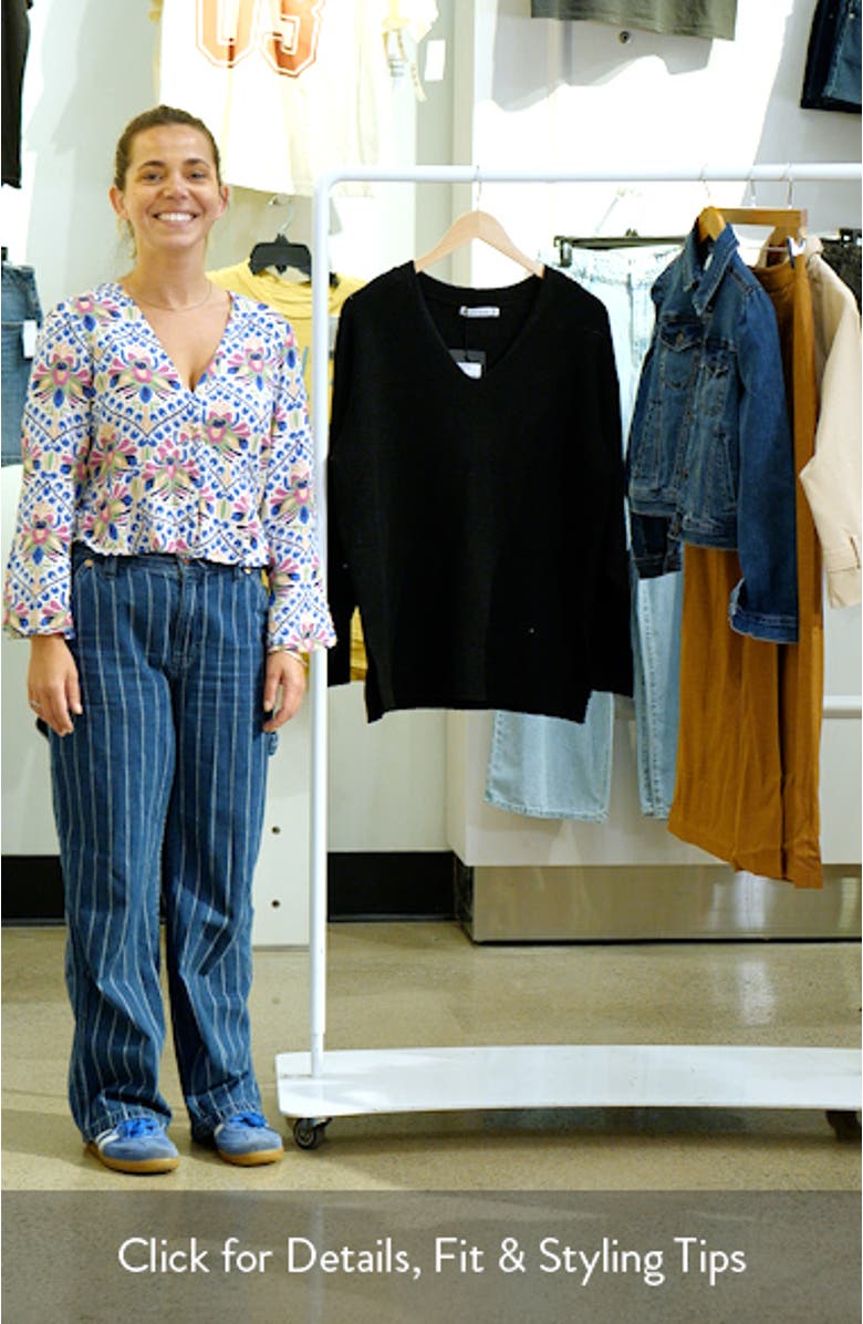 Britney V-Neck Sweater, sales video thumbnail