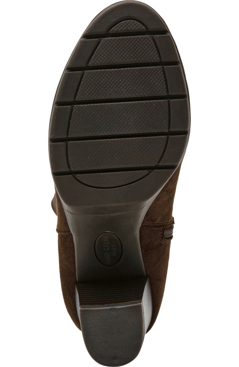 Anne Klein Rissa Knee High Boot, Alternate, color, Brown Microsuede
